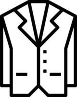 costume mode hommes élégant mariage style vip tuxedo - contour icône vecteur