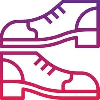 chaussures chaussures de mode vêtements chaussures sportives sports et compétition - icône de gradient vecteur