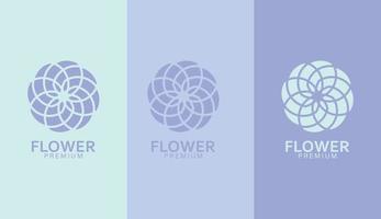 création de logo d'entreprise créative de fleurs vecteur