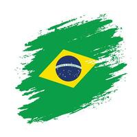 nouveau drapeau brésilien abstrait coloré vecteur