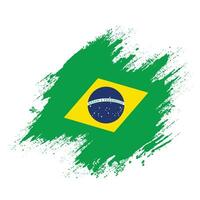 graphique brésil grunge texture drapeau vecteur