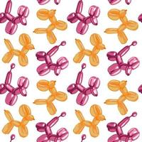 un motif de ballons en nacre orange et violet. fond délicat avec des boules en forme de. adapté aux produits imprimés sur tissu et papier. emballage, bannière, vêtements. vecteur