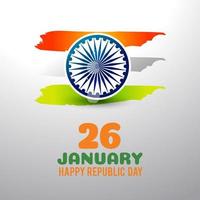 jour de la république indienne 26 janvier fond vecteur