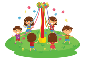 Maypole Illustration Vecteur libre