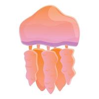 icône méduse méduse, style cartoon vecteur
