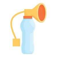 icône de pompe d'allaitement, style cartoon vecteur