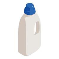 icône de nettoyeur de bouteille, style isométrique vecteur