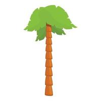 icône de palmier moelleux, style cartoon vecteur