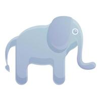 icône de jouet de bain éléphant, style cartoon vecteur