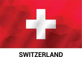 vecteur de conception du drapeau suisse