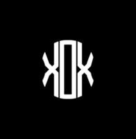 conception créative abstraite du logo de la lettre xdx. conception unique xdx vecteur