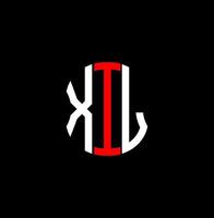 conception créative abstraite du logo de la lettre xil. conception unique xil vecteur