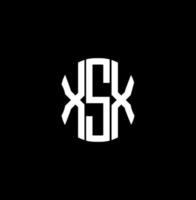 conception créative abstraite du logo de la lettre xsx. conception unique xsx vecteur