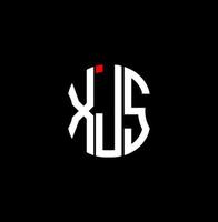xjs lettre logo abstrait création créative. conception unique xjs vecteur