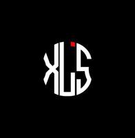 logo de lettre xls conception créative abstraite. conception unique xls vecteur