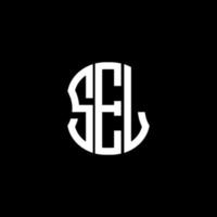 conception créative abstraite du logo de la lettre sel. design unique vecteur