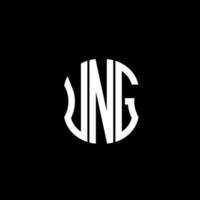 conception créative abstraite du logo de la lettre umg. design unique vecteur