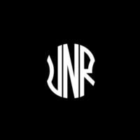 conception créative abstraite du logo de la lettre umr. umr conception unique vecteur