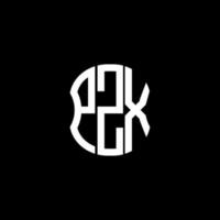 conception créative abstraite du logo de la lettre pzx. conception unique pzx vecteur
