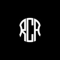 conception créative abstraite du logo de la lettre rca. conception unique RCA vecteur