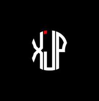 xjp lettre logo abstrait création créative. conception unique xjp vecteur