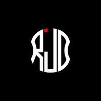 conception créative abstraite du logo de la lettre rld. conception unique vecteur