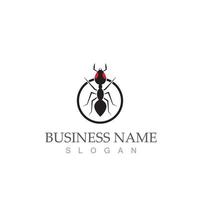 logo fourmi icône symbole vecteur illustration design