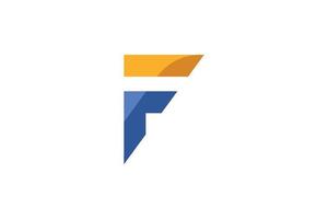 lettre f logo abstrait vecteur