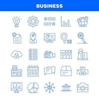 icône de ligne d'affaires pour l'impression web et le kit uxui mobile tel que le fichier de paiement en ligne en dollars d'affaires bureau d'affaires vecteur de pack de pictogrammes d'affaires