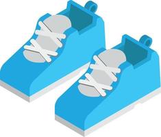 illustration de chaussures de sport dans un style isométrique 3d vecteur
