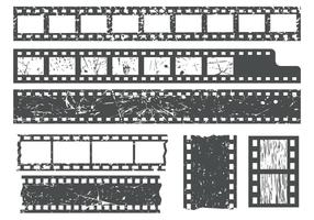 Bandes de film gratuit avec Grain Texture Vecteur