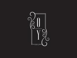 luxe oy yo oy logo lettre vector art