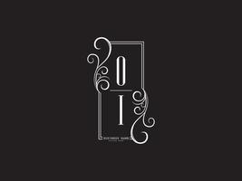 luxe oi io oi logo lettre vector art