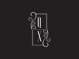 qx, qx monogramme de logo de lettres de luxe abstraites vecteur