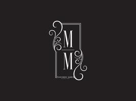 icône de logo mm moderne, initiales mm mm conception de lettre de logo de luxe vecteur