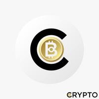 simple et unique lettre ou mot c et b police comme image de pièce de monnaie crypto icône graphique logo design concept abstrait vecteur stock. peut être utilisé comme symbole lié au commerce ou à l'argent