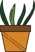 cactus de dessin animé mignon vecteur