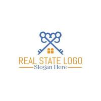 conception unique de logo d'état réel. vecteur