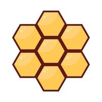 création de logo de peigne d'abeille. symbole. pancarte. vecteur