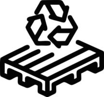icône de la corbeille. icône de recyclage silhouette noire. conception de symbole de recyclage sur l'illustration vectorielle vecteur