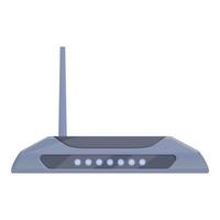 icône de modem routeur wifi, style cartoon vecteur