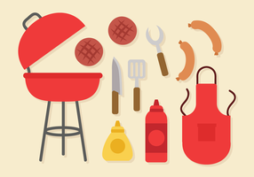 Free Vector Barbecue Elements