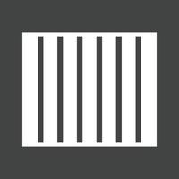 icône inversée de glyphe de prison vecteur