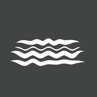 icône inversée du glyphe des eaux vecteur