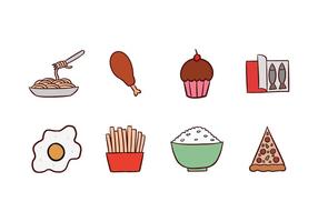 Gratuit alimentaire Icon Pack vecteur