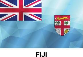 vecteur de conception du drapeau des fidji