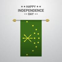 fond de drapeau suspendu fête de l'indépendance adygea vecteur