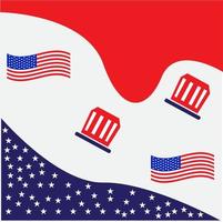 arrière-plan de la journée du président. affiche, en-tête ou bannière de la journée du président avec le drapeau du parti. vecteur