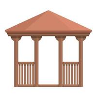 vecteur de dessin animé d'icône de pergola de tonnelle. maison de mariage