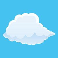 icône de nuage d'automne ciel, style cartoon vecteur